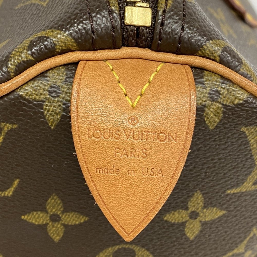 LOUIS VUITTON Brown Monogram Speedy 30 Bag - Picture 5 of 12